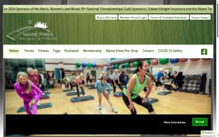 Maine Pines Racquet & Fitness website