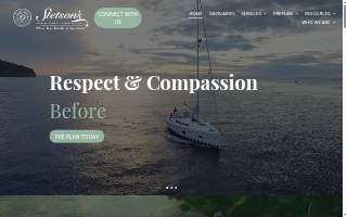 Stetson's Funeral Home & Cremation Care website
