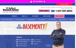 TC Hafford Basement Systems of Brunswick website