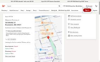 Walgreens of Brunswick website