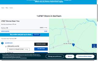 AT&T Store of Gorham website