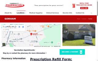 Community Pharmacy of Gorham website