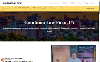 The Goodman Law Firm, PLLC website