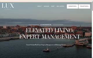 LUX Residential of Gorham website