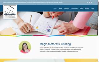 Magic Moments Tutoring website