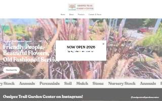 Ossipee Trail Garden Center website