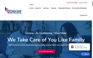 Patriot Mechanical website