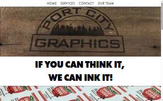 Port City Graphics website