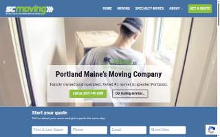 SC Moving Services of Gorham website