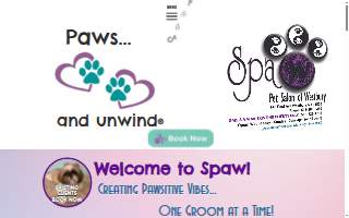 Spaw Pet Grooming website