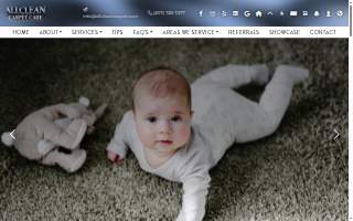 AllClean Carpet Care website