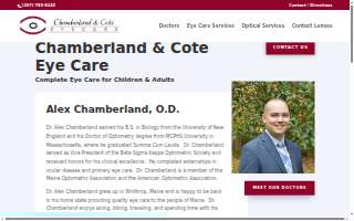 Chamberland & Cote Eyecare: Parise Chamberland OD and Paul Cote OD website