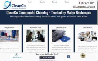 CleanCo Commercial Cleaning, Inc. website
