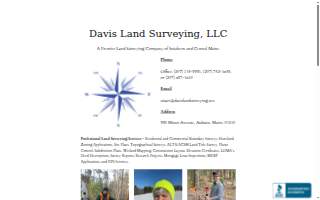 Davis Land Surveying website