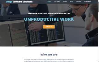 Dirigo Software Solutions website