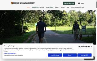 King K9 Academy of Lewiston website