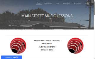 Main Street Music Lessons website