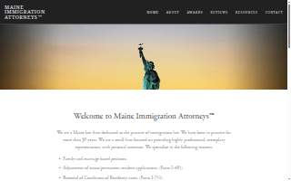 Maine Immigration Attorneys website