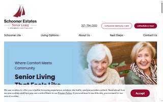 Schooner Estates of Lewiston website