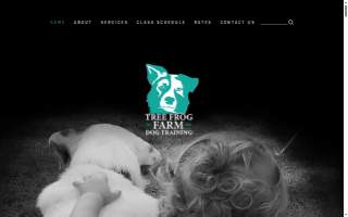 Tree Frog Farm Dog Training website