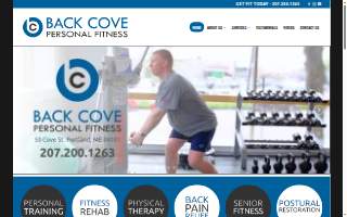 Back Cove Personal Fitness website