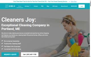 Cleaners Joy of Portland website