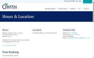 Coastal Pharmacy & Wellness website