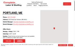 Complete Labor & Staffing of Portland website