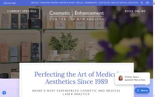 Cosmetic Enhancement Center of New England website