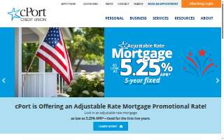 cPort Credit Union of Augusta website