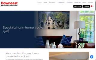 Downeast Audio Video • Custom Home Theater website