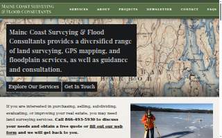 Maine Coast Surveying & Flood Consultants website