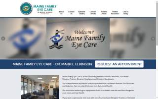 Maine Family Eye Care website