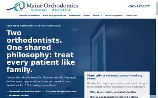 Maine Orthodontics of Portland website