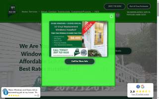Maine Windows and Doors website