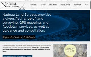 Nadeau Land Surveys website