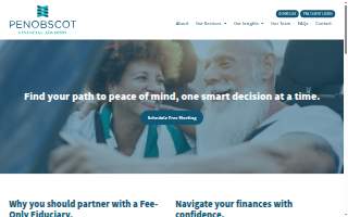 Penobscot Financial Advisors website