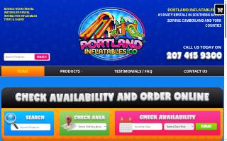 Portland inflatables Co website