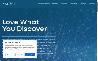 ProSearch website