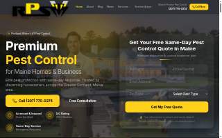 Robbins Pest Services website