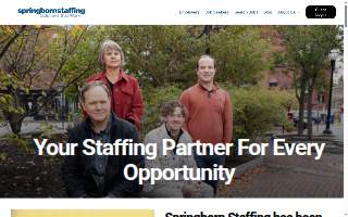 Springborn Staffing website