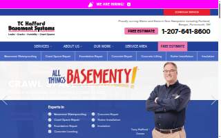 TC Hafford Basement Systems of Waterville website