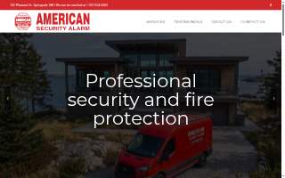 American Security Alarm website