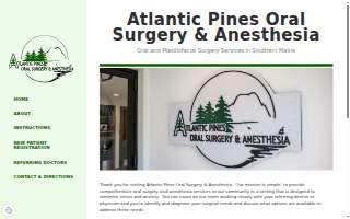 Atlantic Pines Oral Surgery & Anesthesia website