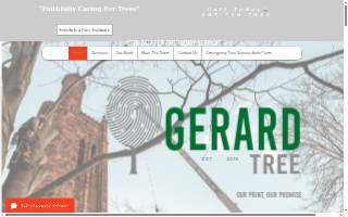 Gerard Tree Service website