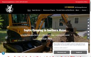 Stoney Road Septic website
