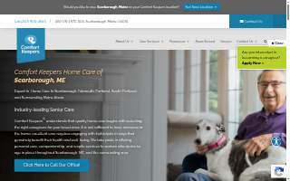 Comfort Keepers Home Care of Scarborough website