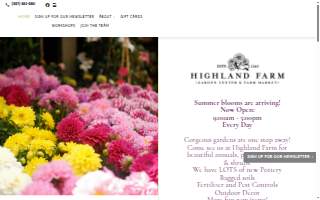 Highland Farm website