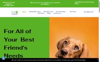 Paws Applause Natural Pet Supply website