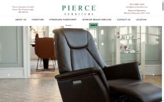 Pierce Furniture website